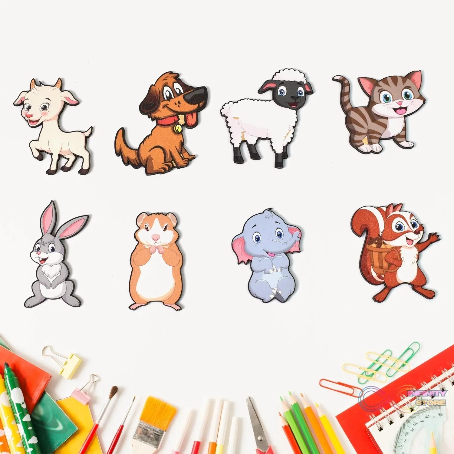 Wooden Animal Puzzle Learning Educational Board (1 Set / 28×20 Cm) - infinityexculsivestore.com