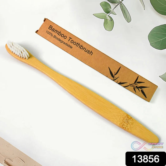 Wooden / Bamboo Brush Toothbrush Ultra Soft Bristles (1 Pc) - infinityexculsivestore.com