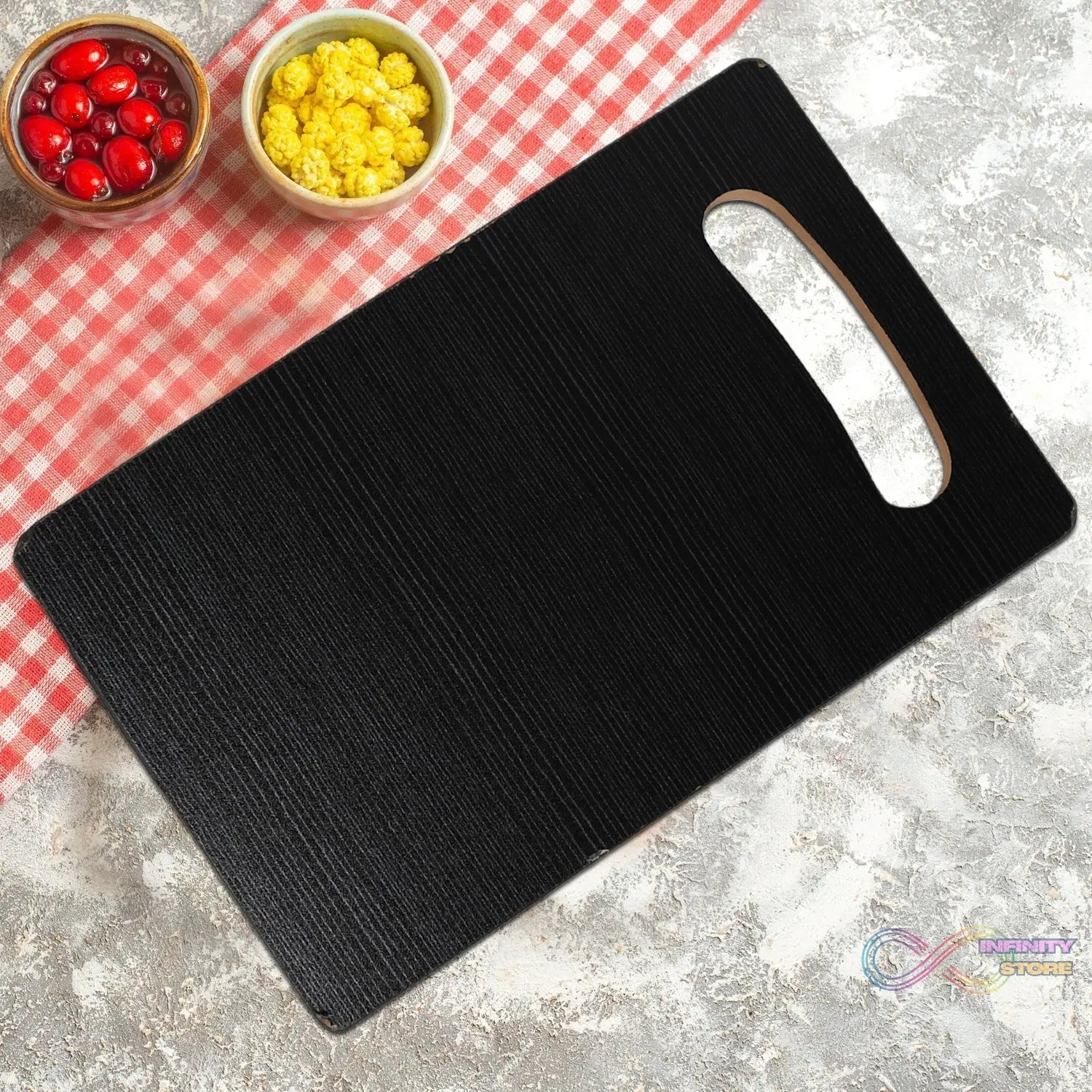 Wooden Cutting Board Heavy Chopping Board With Handle Kitchen Vegetables, Fruits & Cheese - infinityexculsivestore.com