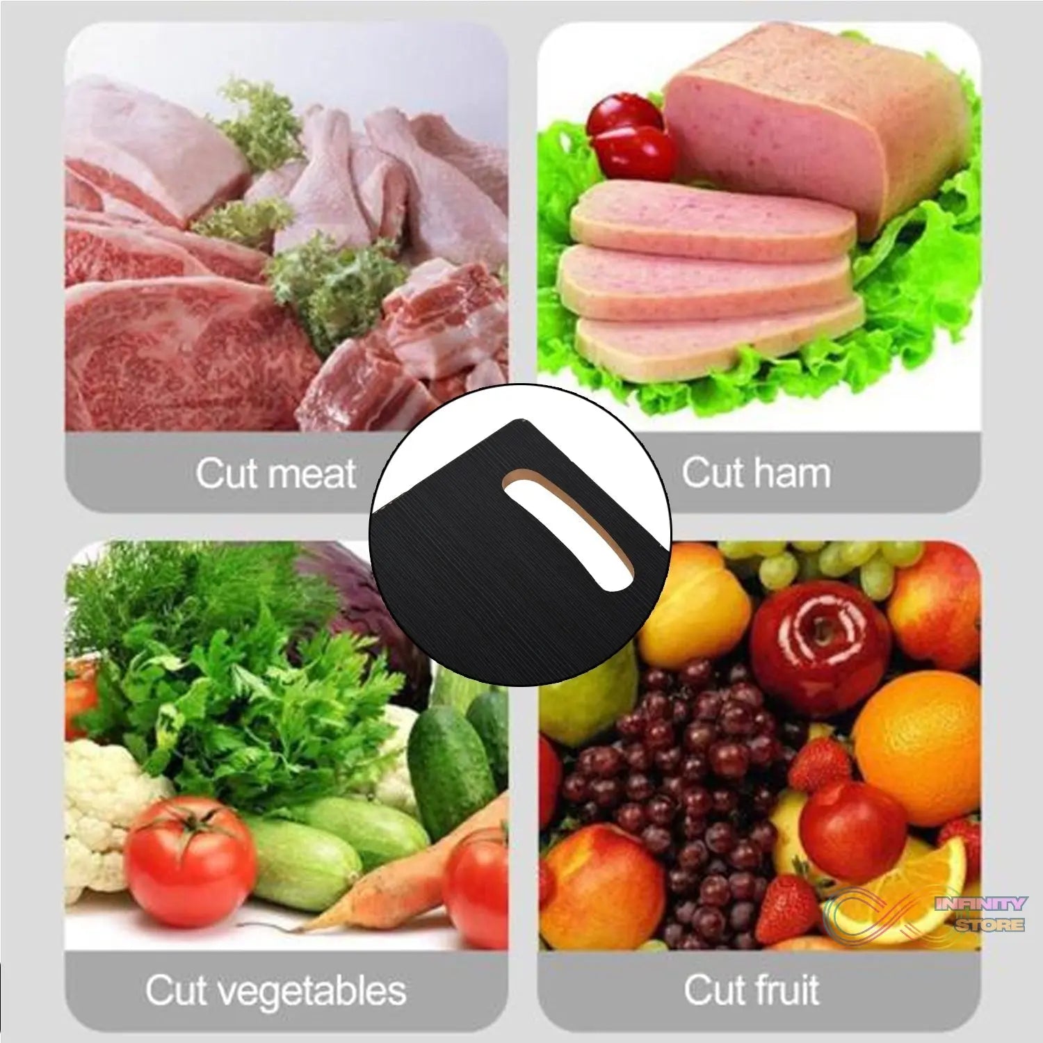 Wooden Cutting Board Heavy Chopping Board With Handle Kitchen Vegetables, Fruits & Cheese - infinityexculsivestore.com