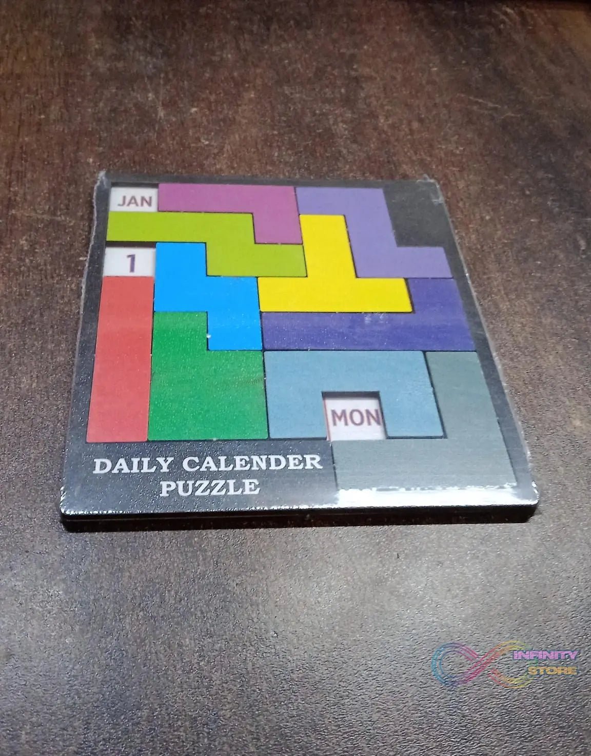 Wooden Daily Calendar Puzzle (Multicolor / 1 Set) - infinityexculsivestore.com