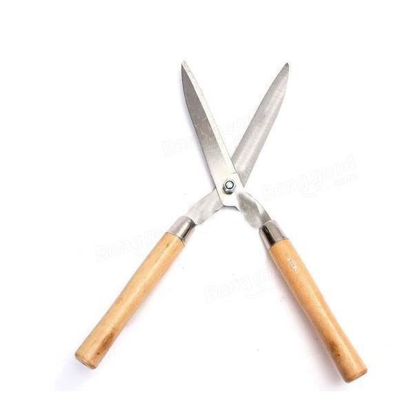Wooden Handle Hedge Shears, Bush Clipper - infinityexculsivestore.com