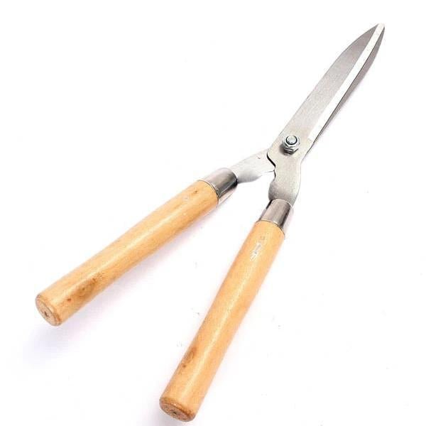 Wooden Handle Hedge Shears, Bush Clipper - infinityexculsivestore.com