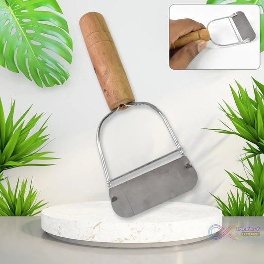 Wooden Handle Metal Vegetable Cutter, Peeler, Slicer (1 Pc / B Grade) - infinityexculsivestore.com