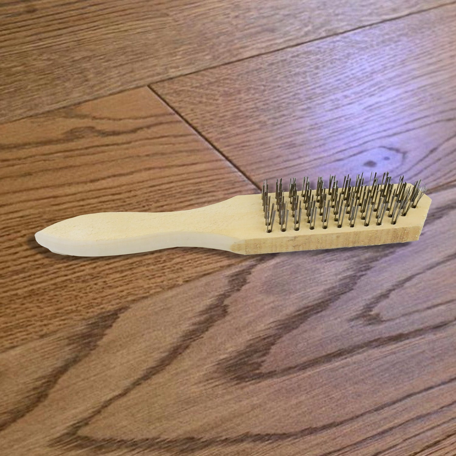 Wooden Handle Steel Wire Brush (1 Pc) - infinityexculsivestore.com
