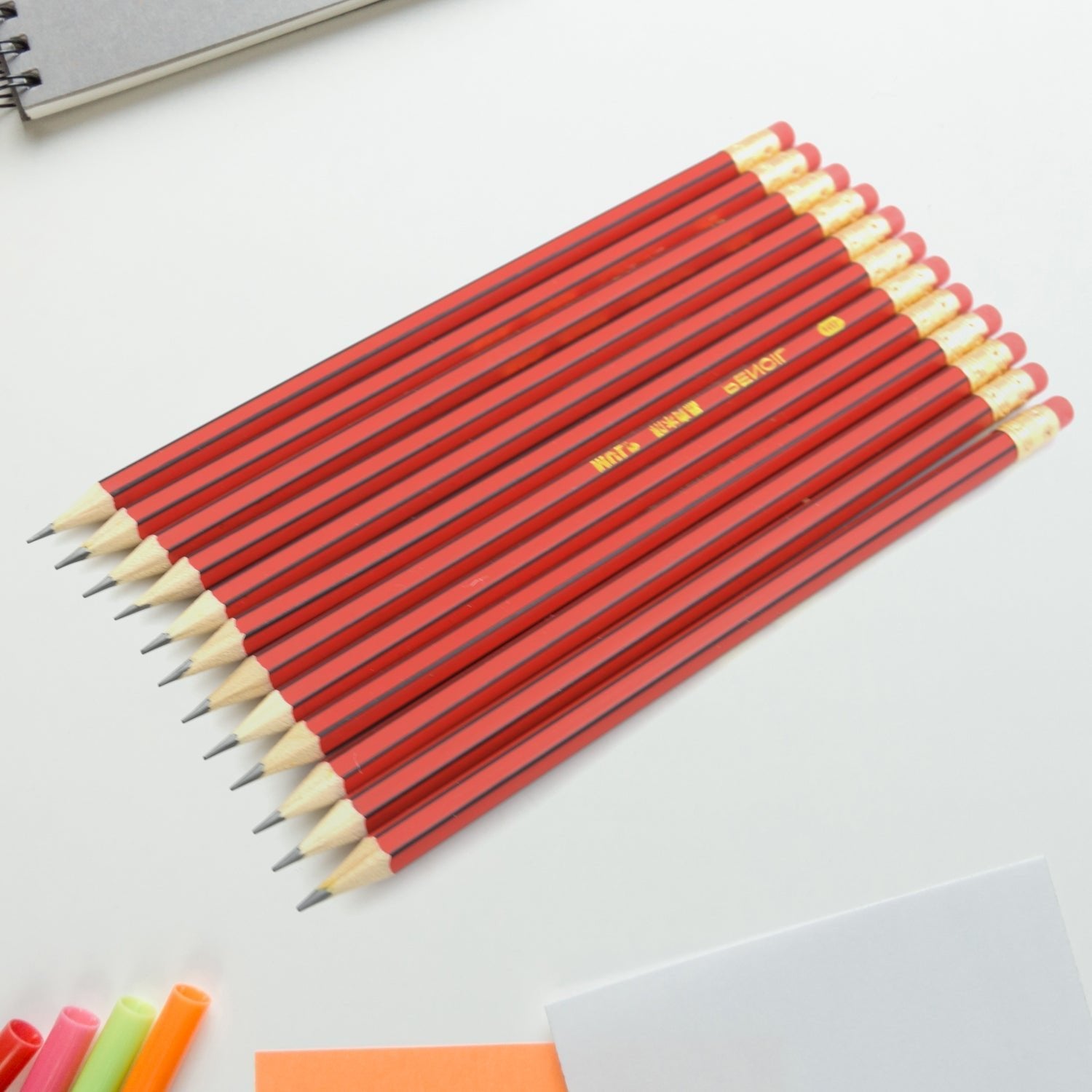 Wooden Pencil Set Multi - Use Wooden Graphite Pencils for Art, School, Office & Gifting - Wood Pencil with Eraser, Sharpener (13 Pc Set) - infinityexculsivestore.com