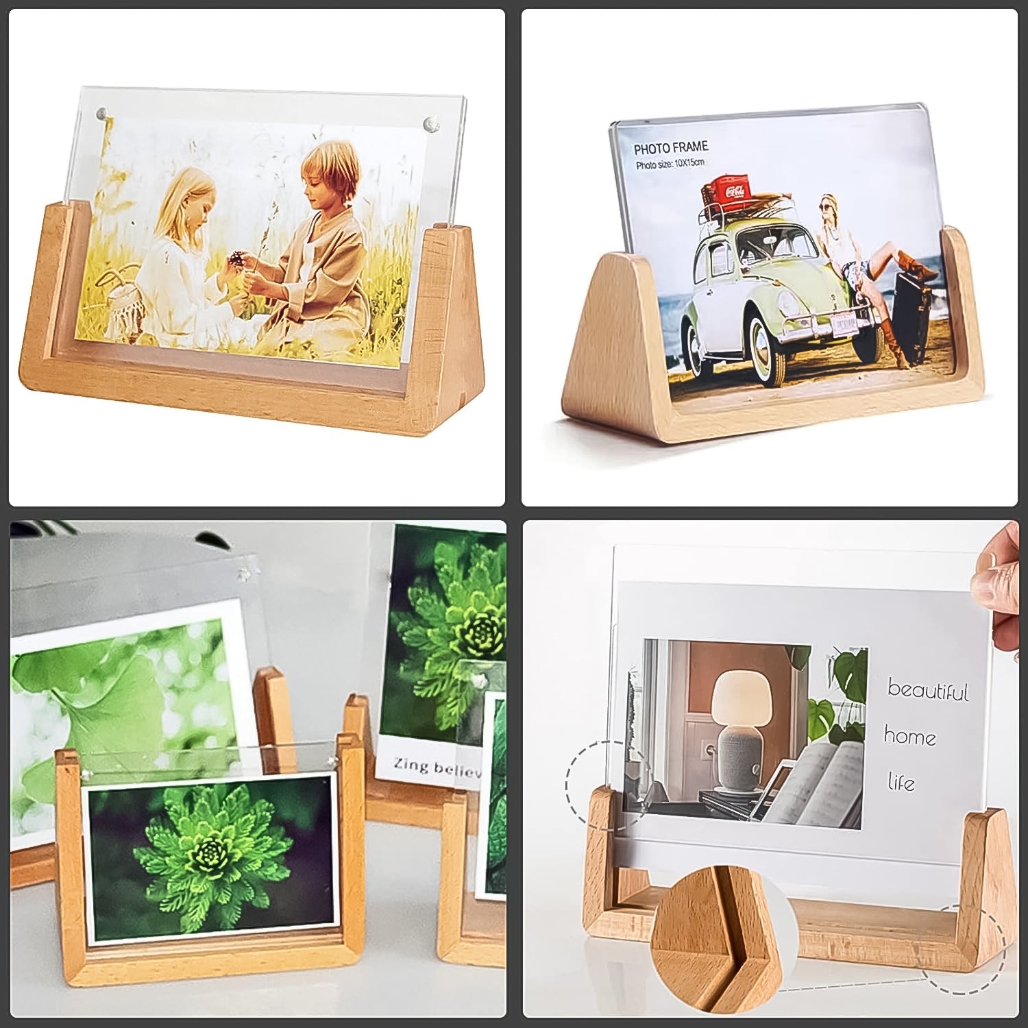 Wooden Picture Stand, Photo Frame Stand (1 Pc) - infinityexculsivestore.com