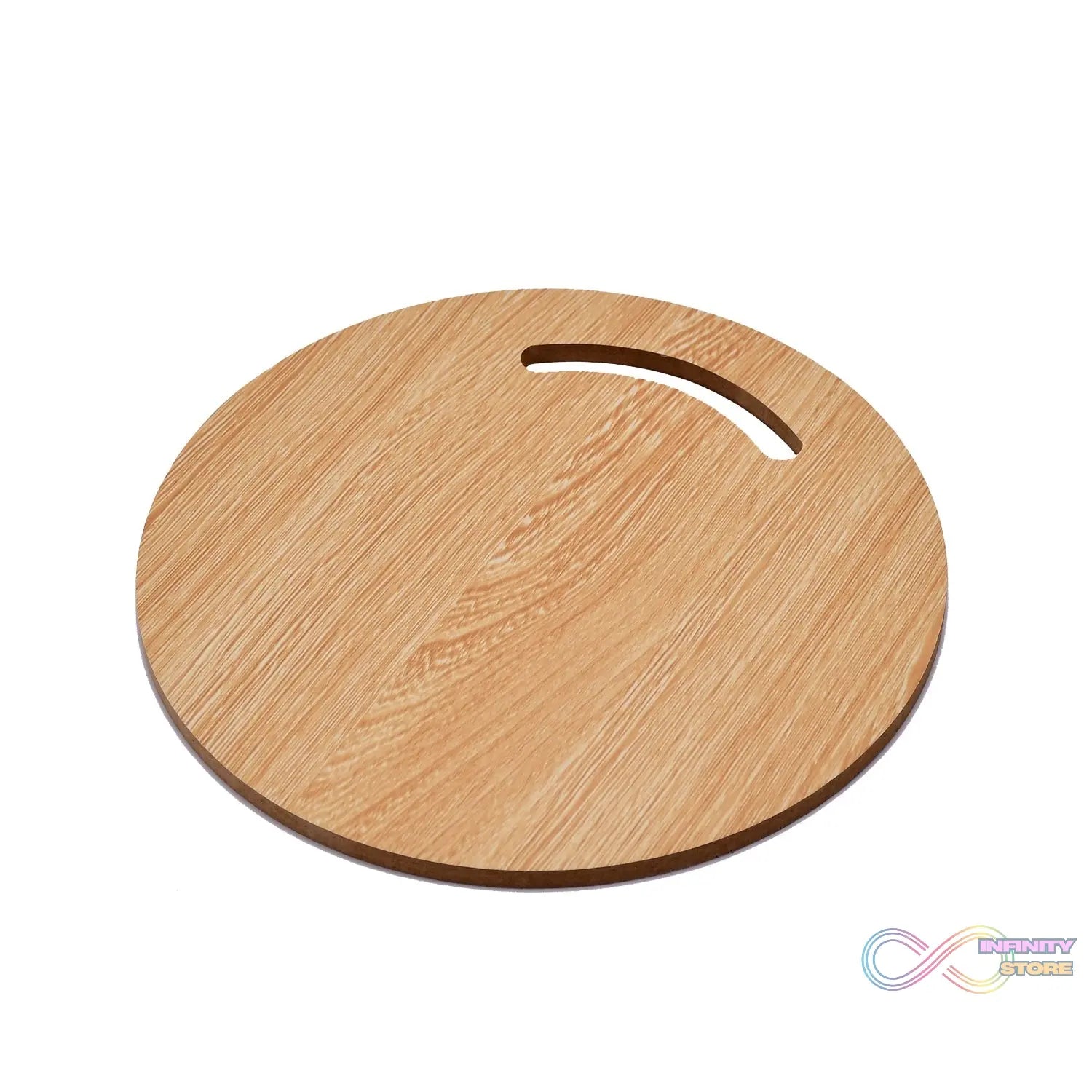 Medium round wooden chopping board