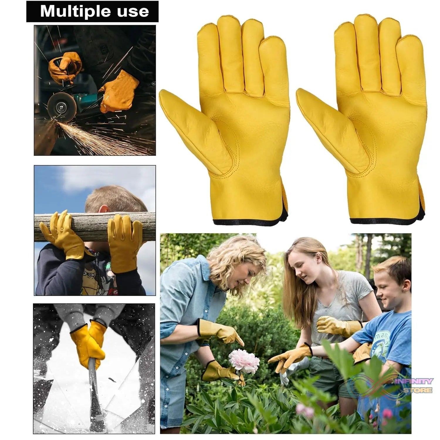 Work Gardening Gloves (1 Pair / B Grade) - infinityexculsivestore.com