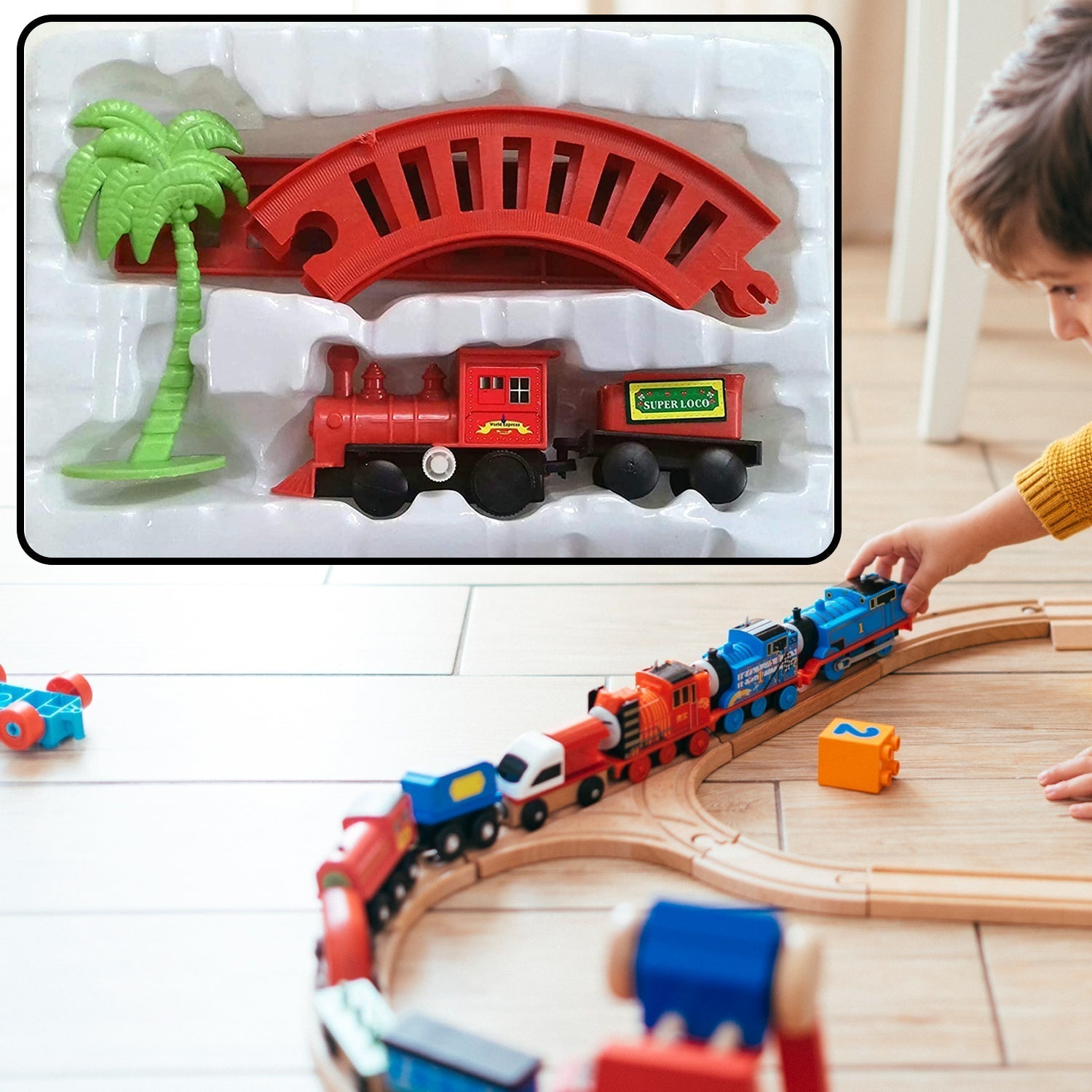 World Express Mini Train Play Set for kids - infinityexculsivestore.com