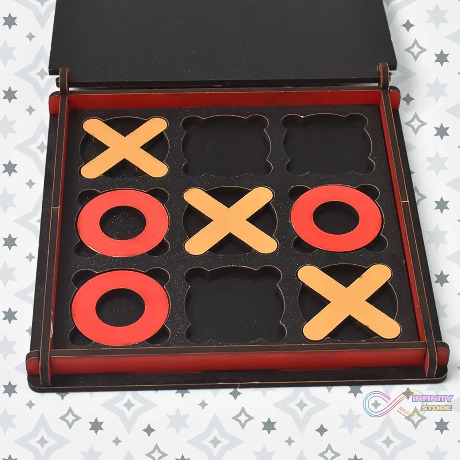 X & Zero Wooden Board Game (1 Set) - infinityexculsivestore.com