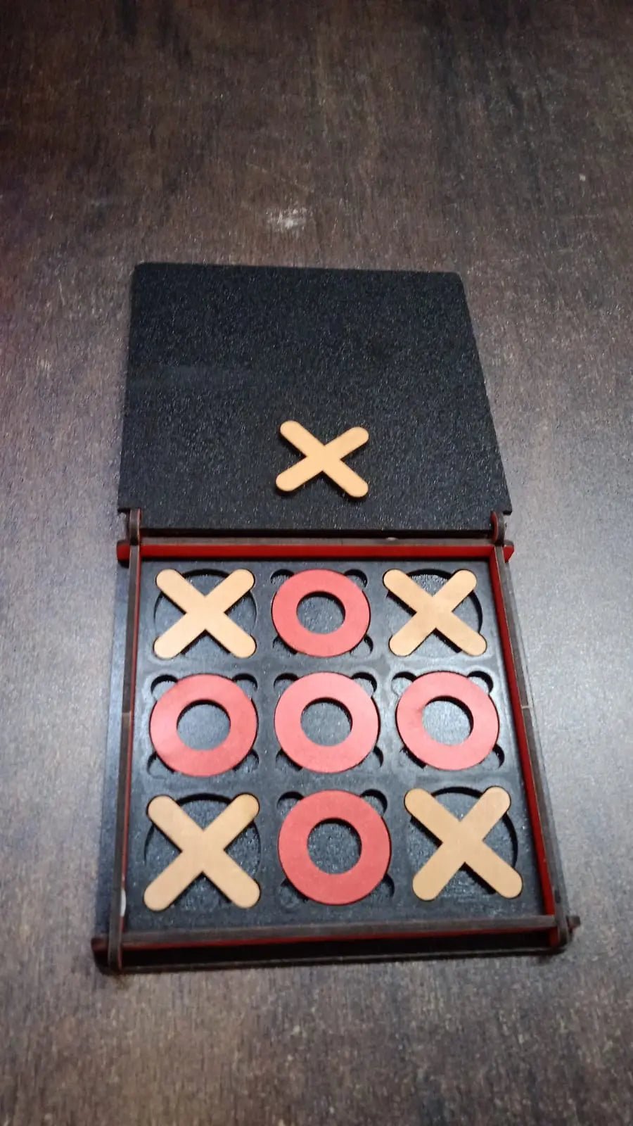 X & Zero Wooden Board Game (1 Set) - infinityexculsivestore.com