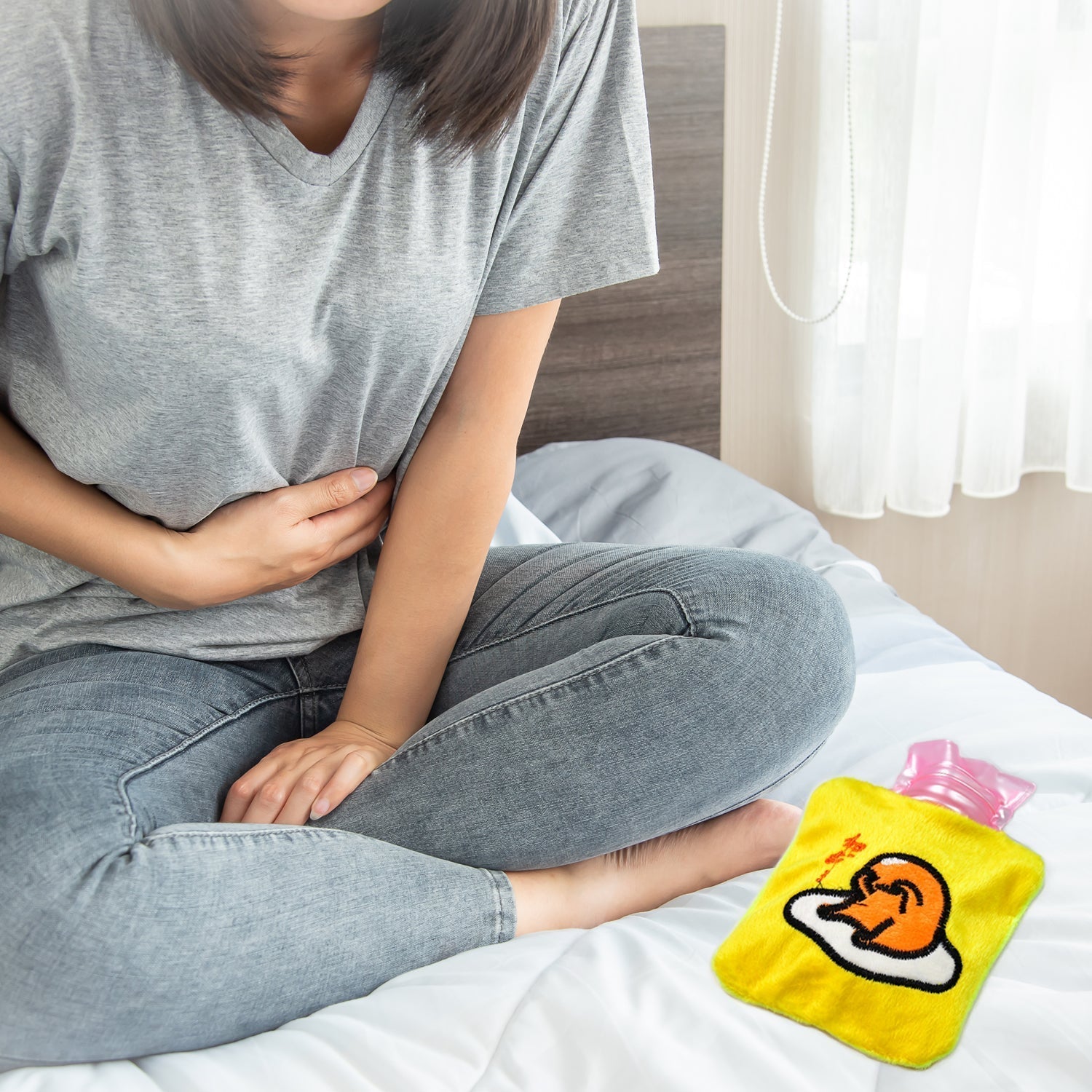 Yellow Duck Head Small Hot Water Bag with Cover for Pain Relief, Neck, Shoulder Pain and Hand, Feet Warmer, Menstrual Cramps. - infinityexculsivestore.com