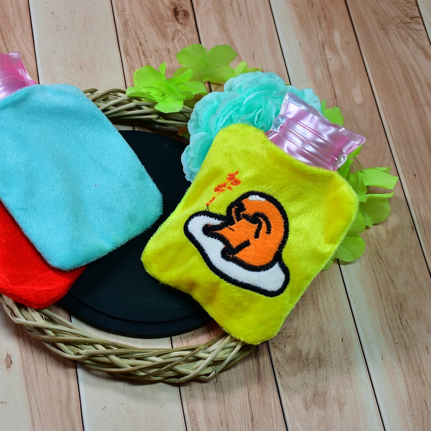Yellow Duck Head Small Hot Water Bag with Cover for Pain Relief, Neck, Shoulder Pain and Hand, Feet Warmer, Menstrual Cramps. - infinityexculsivestore.com