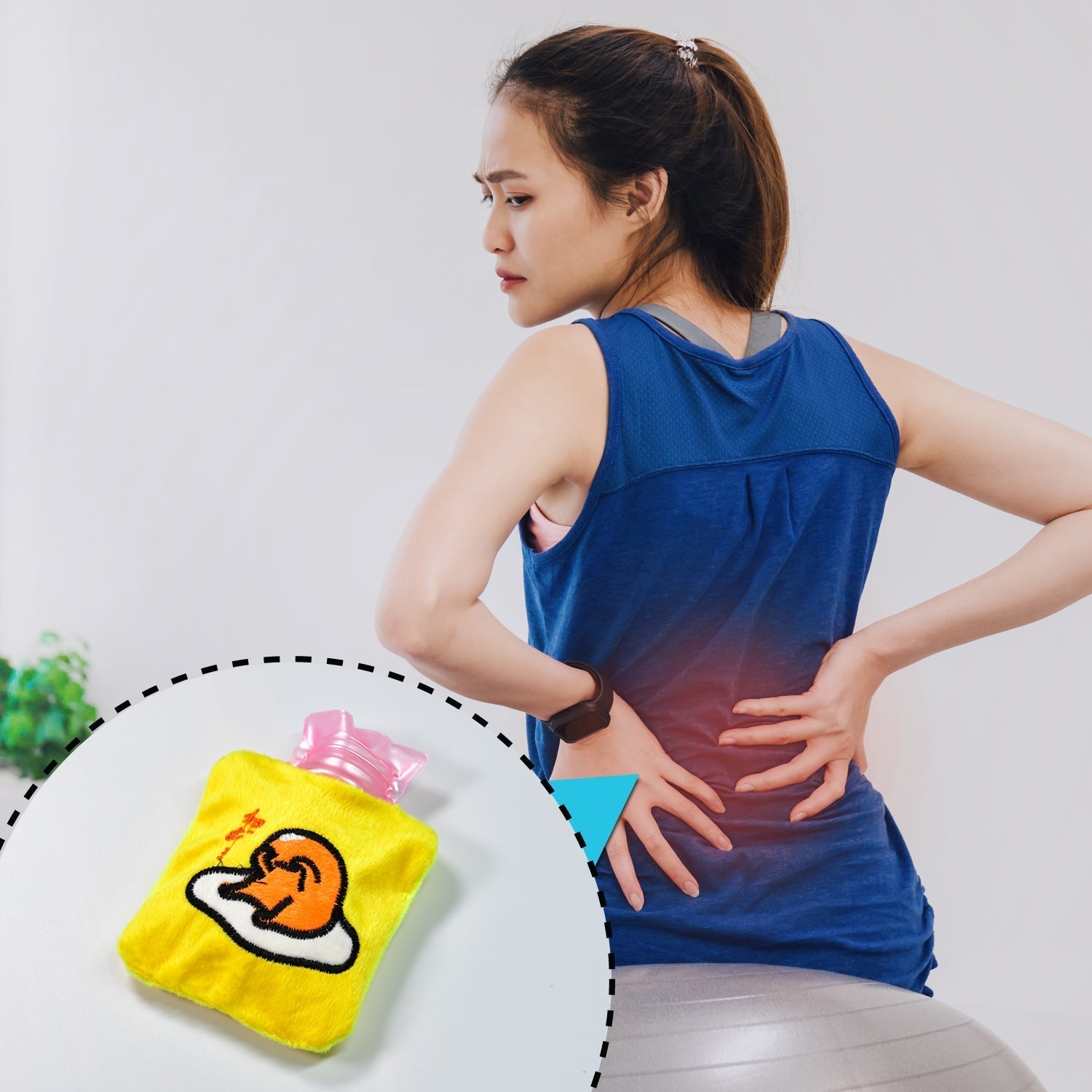 Yellow Duck Head Small Hot Water Bag with Cover for Pain Relief, Neck, Shoulder Pain and Hand, Feet Warmer, Menstrual Cramps. - infinityexculsivestore.com