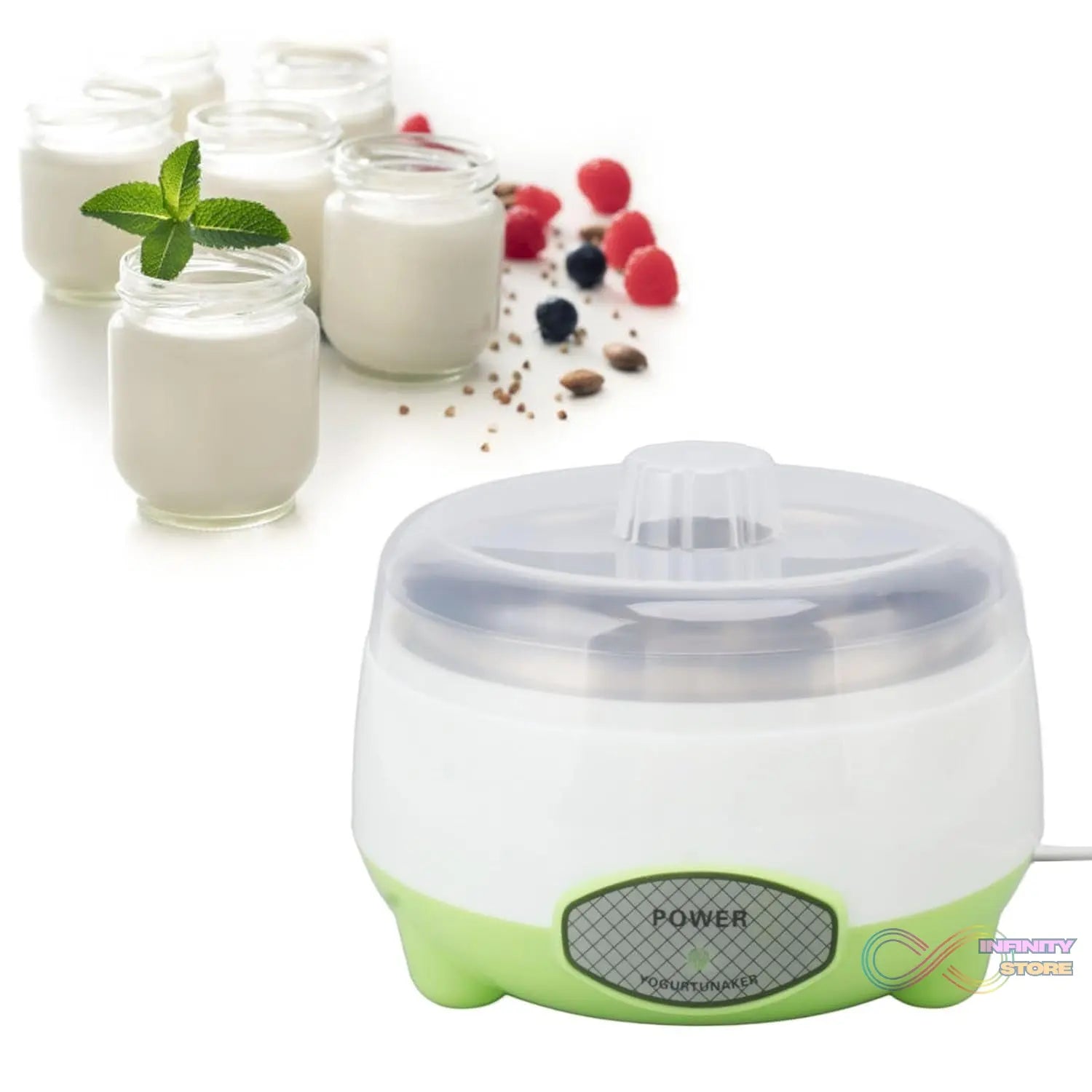 Yogurt Maker Machine, Plastic Container Electric Yogurt Maker - infinityexculsivestore.com