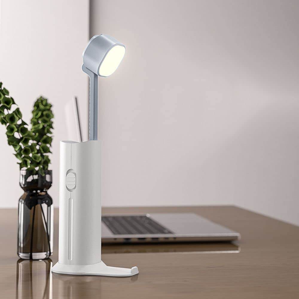 4 in 1 Creative desk Lamp, Rechargeable LED Table Flashlight Eye Protection Table Lamp Power Bank Handheld Desk Night Lamp Portable Torch Light with Adjustable Light Head for Home Kids Room Bedroom Office - infinityexculsivestore.com
