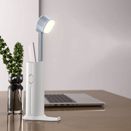 4 in 1 Creative desk Lamp, Rechargeable LED Table Flashlight Eye Protection Table Lamp Power Bank Handheld Desk Night Lamp Portable Torch Light with Adjustable Light Head for Home Kids Room Bedroom Office - infinityexculsivestore.com