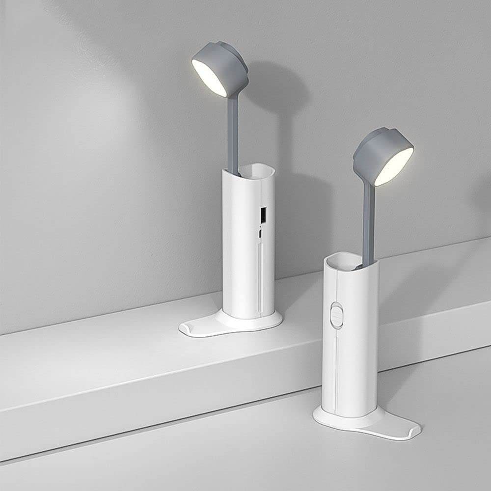 4 in 1 Creative desk Lamp, Rechargeable LED Table Flashlight Eye Protection Table Lamp Power Bank Handheld Desk Night Lamp Portable Torch Light with Adjustable Light Head for Home Kids Room Bedroom Office - infinityexculsivestore.com