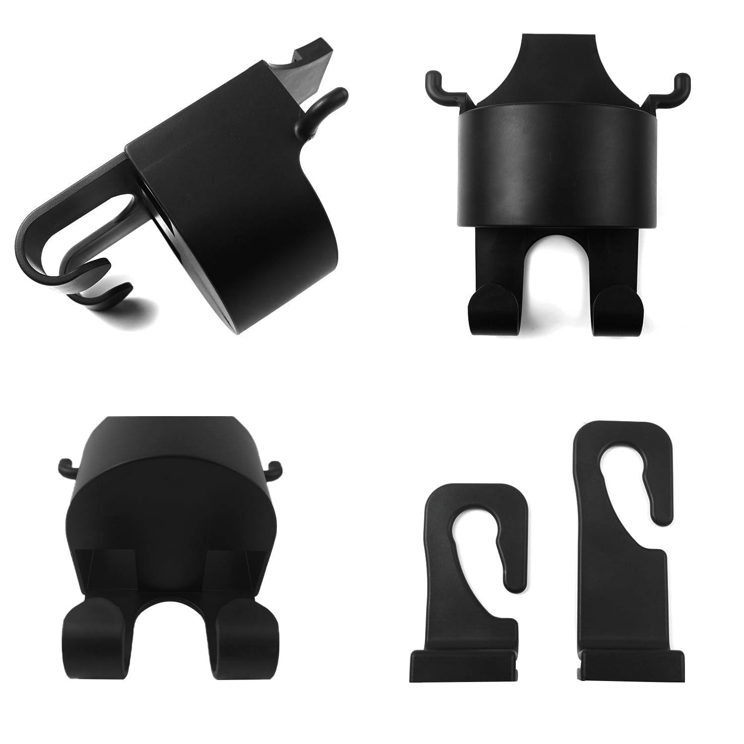 Car Headrest Backseat Organizer, 3 in 1 Automotive Cell Phone Drink cupholder Adapter with Headrest Hooks for Kids and Adults, Multifunctional Storage for Car Travel Accessories - infinityexculsivestore.com