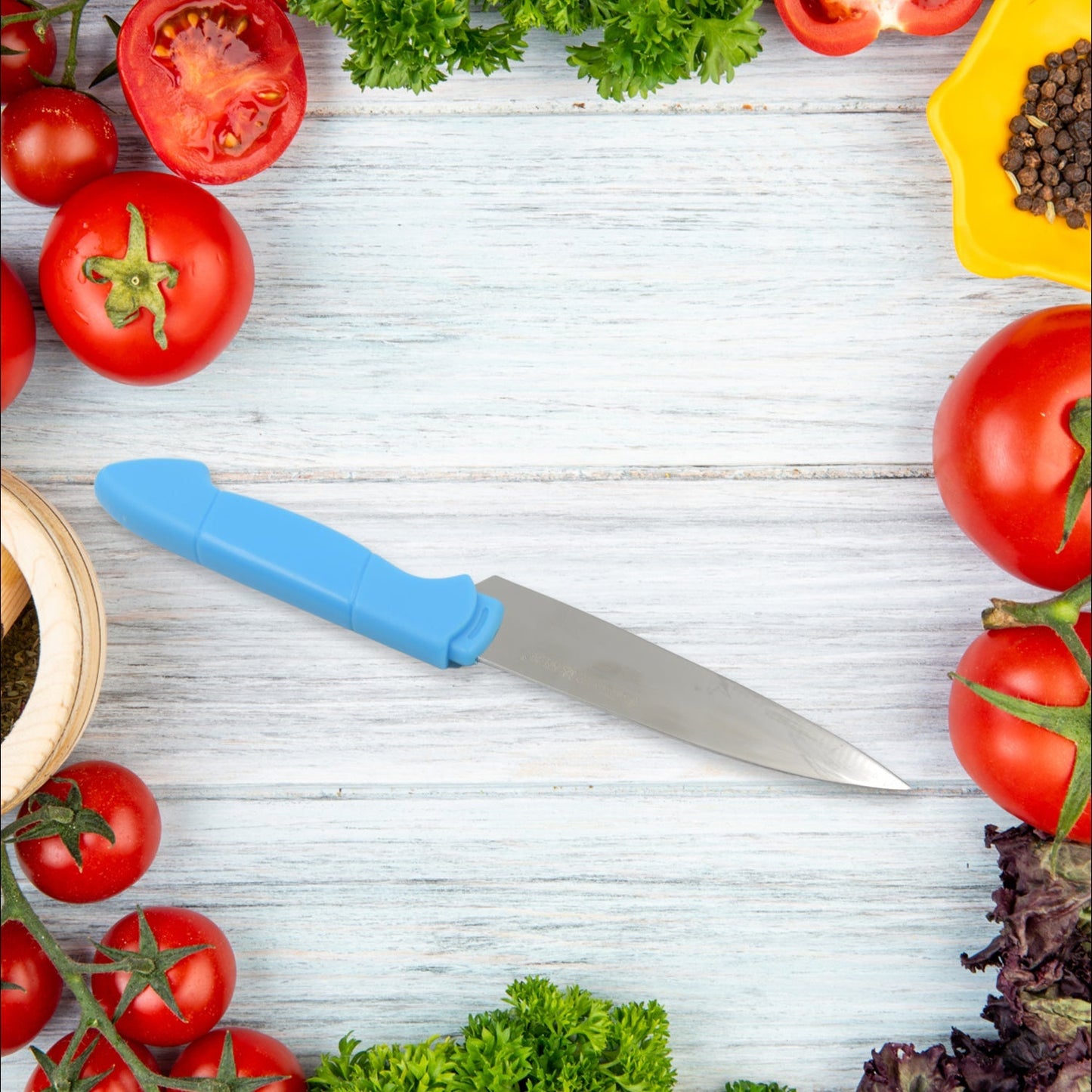 Stainless Steel Fruit Knife, New Sharp and Durable Fruit Knife Small, Comfortable Non - slip Handle, with Protective Cover, Suitable for Most Types of Vegetables and Fruits(1 Pc) - infinityexculsivestore.com