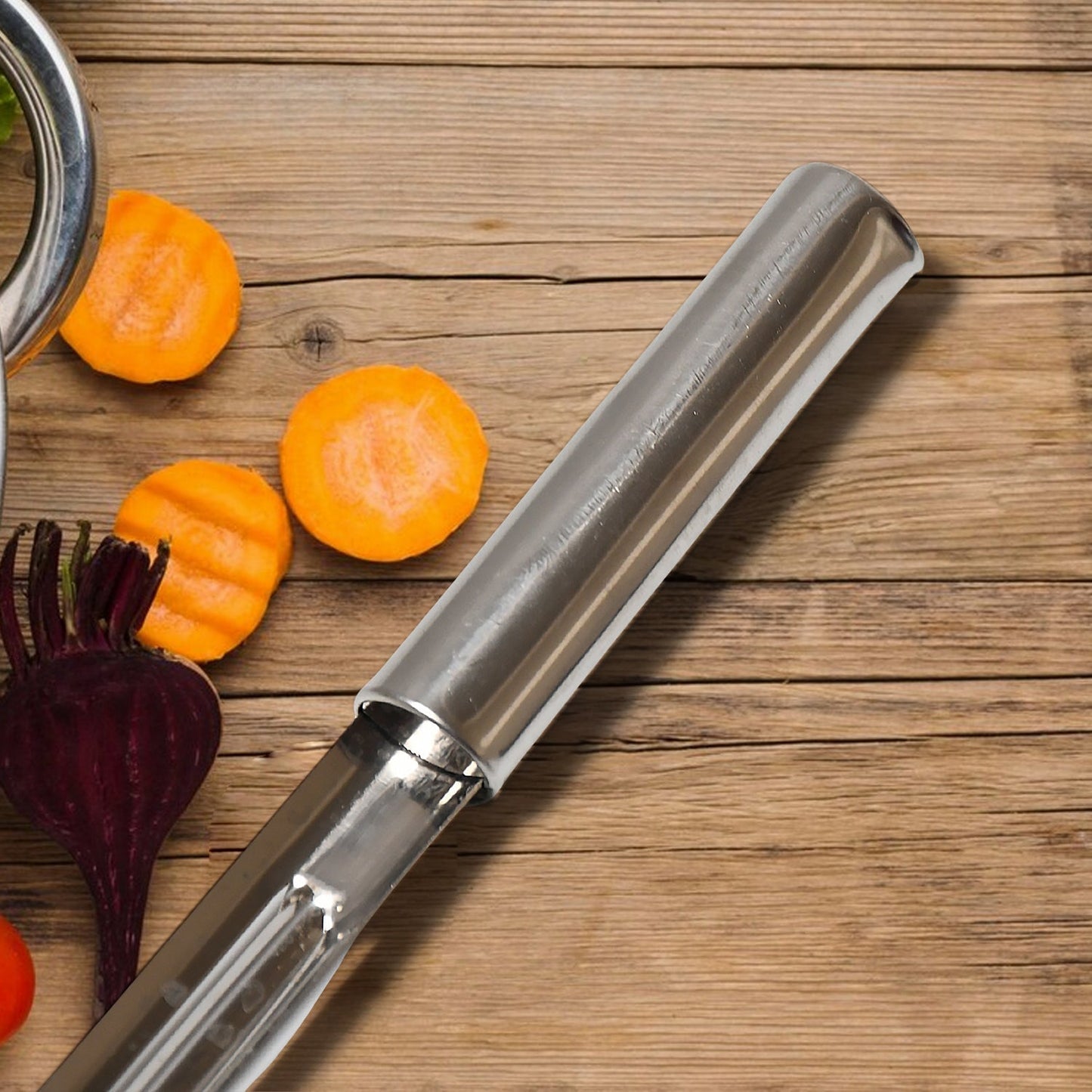 Multi - Purpose Stainless Steel Peeler With Handle For Vegetables, Potato Peeler, Carrot, grated, Suitable for Peeling and shredding Fruit and Vegetables Kitchen Accessories, Piller (12 Pcs Set)  - infinityexculsivestore.com
