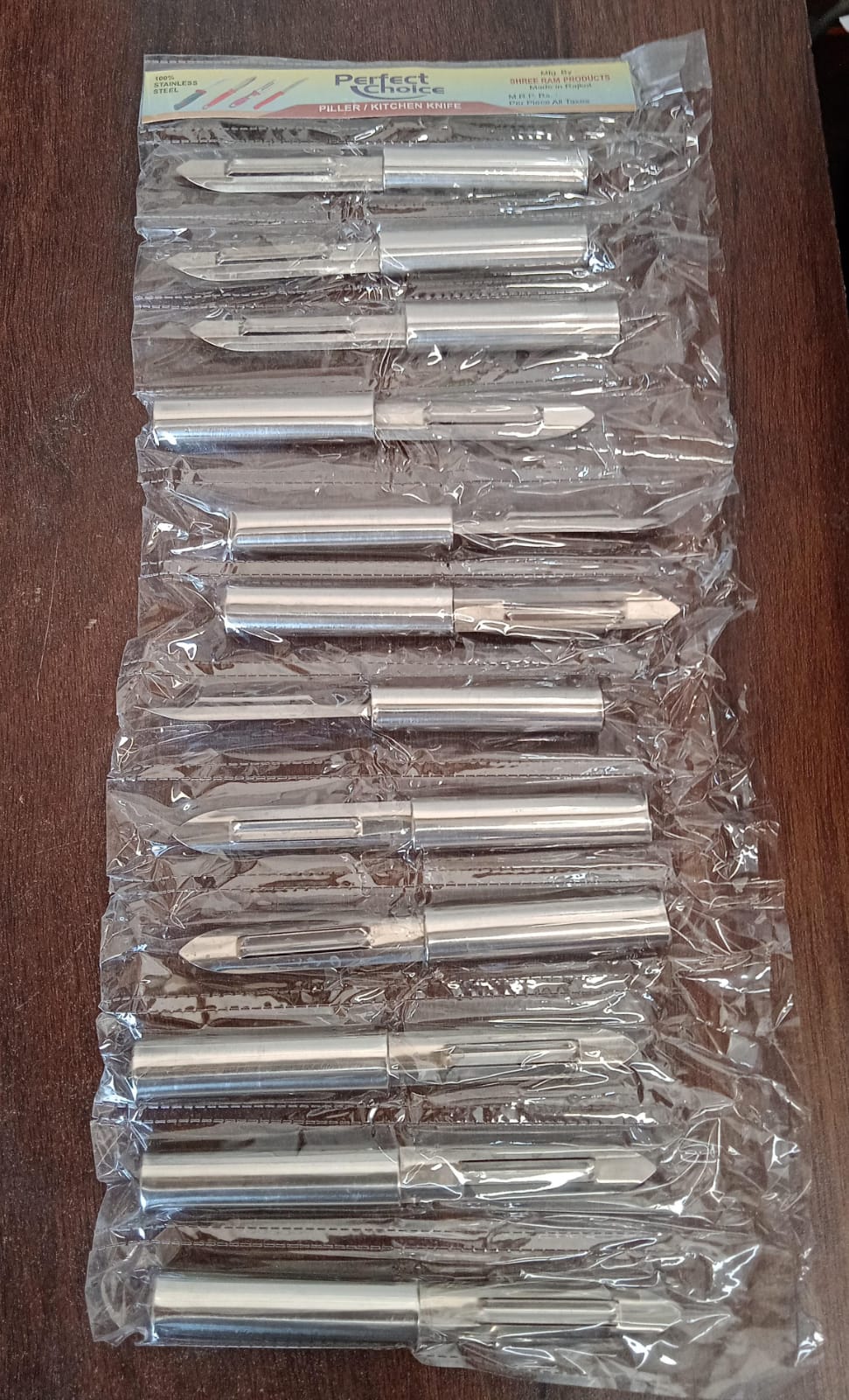 Multi - Purpose Stainless Steel Peeler With Handle For Vegetables, Potato Peeler, Carrot, grated, Suitable for Peeling and shredding Fruit and Vegetables Kitchen Accessories, Piller (12 Pcs Set)  - infinityexculsivestore.com