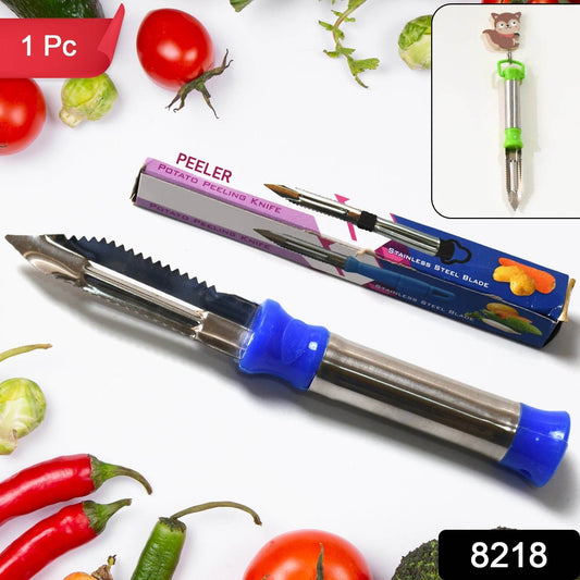 2in1 Multi - Purpose Stainless Steel Peeler With Hanging Ring For Vegetables, Potato Peeler, Carrot, grated, Suitable for Peeling and shredding Fruit and Vegetables Kitchen Accessories, Piller (1 pc)Β  - infinityexculsivestore.com
