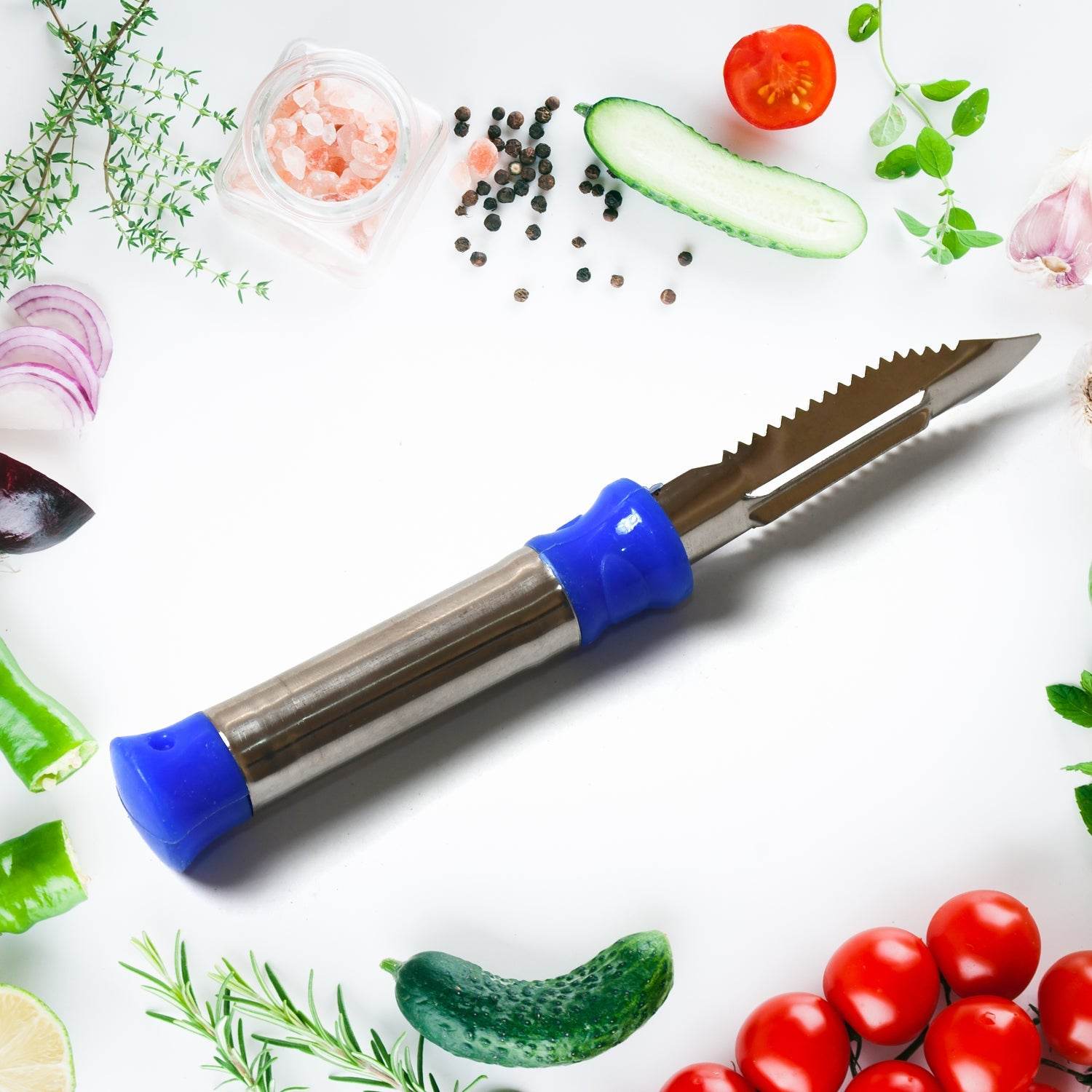 2in1 Multi - Purpose Stainless Steel Peeler With Hanging Ring For Vegetables, Potato Peeler, Carrot, grated, Suitable for Peeling and shredding Fruit and Vegetables Kitchen Accessories, Piller (1 pc)  - infinityexculsivestore.com