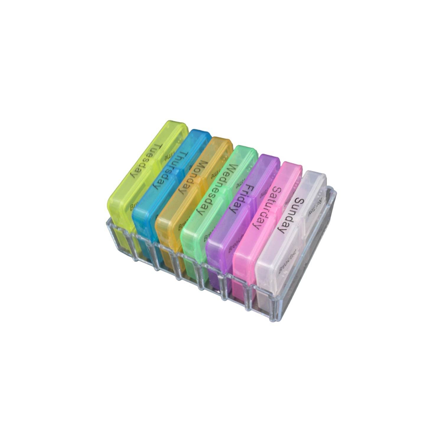 7 Days 4 Times Transparent Medicine Box 28 Grid Portable Large Capacity Travel, Medication Organizer Dispenser Boxes Large Compartments Moisture-Proof Pill Case Medication Reminder Travel - infinityexculsivestore.com
