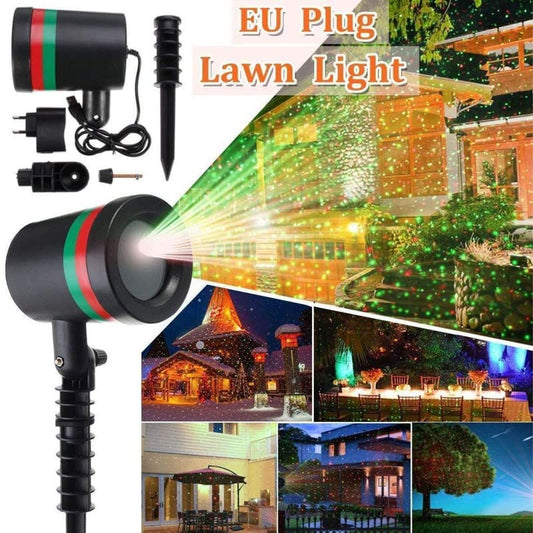 Star Fairy Motion Laser Lights Projector for Garden Lawn Landscape Outdoor Indoor, Home, Office, Diwali, Christmas, Navratri, Decorative Light, Party (No Remote Button, Multicolour) - infinityexculsivestore.com