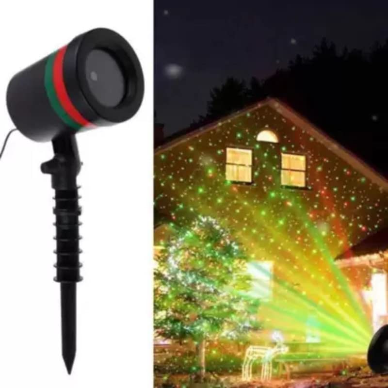 Star Fairy Motion Laser Lights Projector for Garden Lawn Landscape Outdoor Indoor, Home, Office, Diwali, Christmas, Navratri, Decorative Light, Party (No Remote Button, Multicolour) - infinityexculsivestore.com