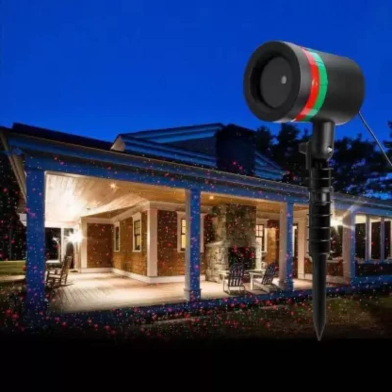 Star Fairy Motion Laser Lights Projector for Garden Lawn Landscape Outdoor Indoor, Home, Office, Diwali, Christmas, Navratri, Decorative Light, Party (No Remote Button, Multicolour) - infinityexculsivestore.com