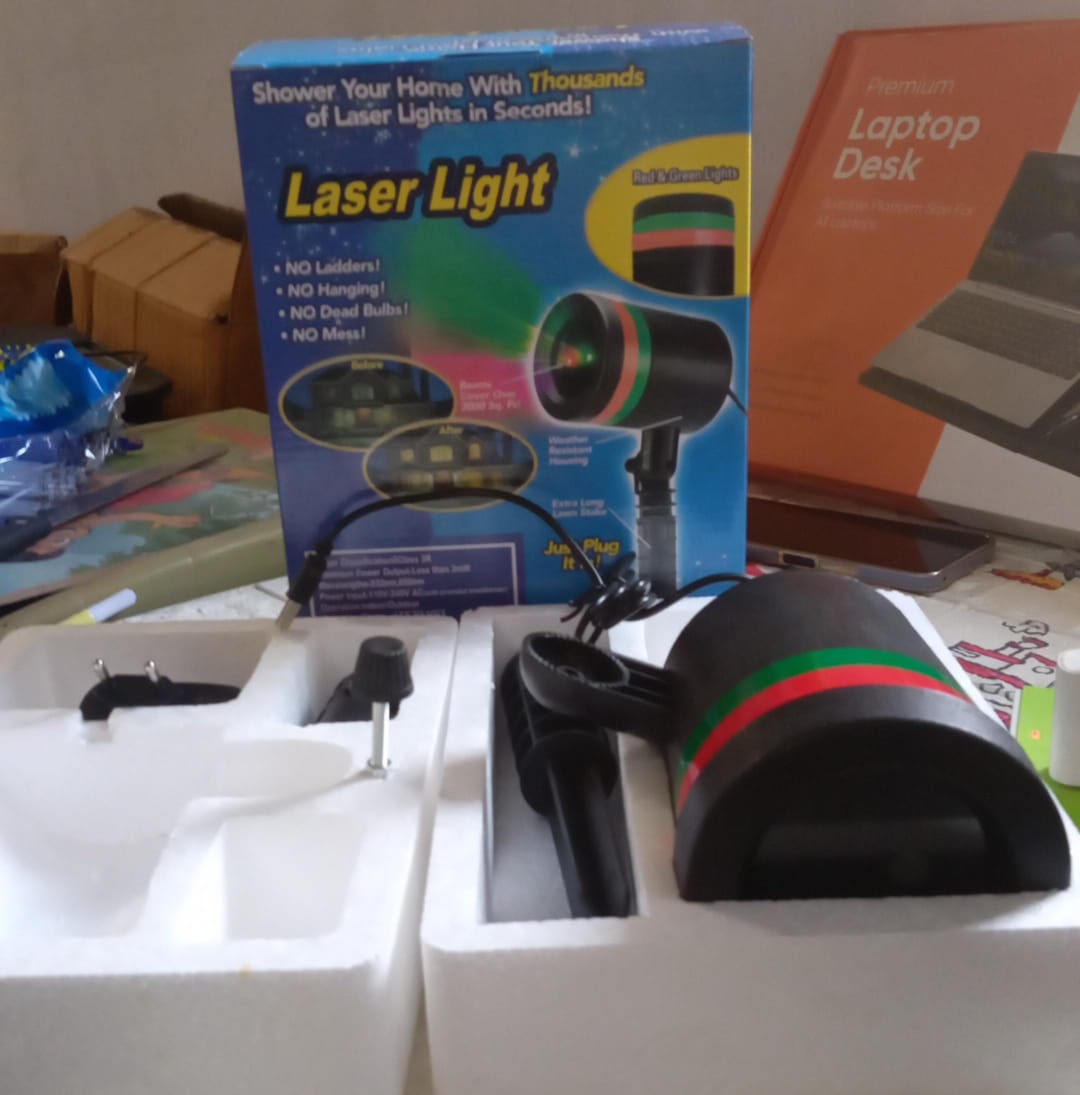 Star Fairy Motion Laser Lights Projector for Garden Lawn Landscape Outdoor Indoor, Home, Office, Diwali, Christmas, Navratri, Decorative Light, Party (No Remote Button, Multicolour) - infinityexculsivestore.com