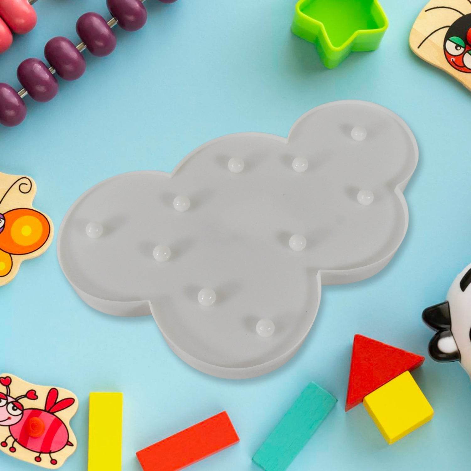 3D LED Night Light Table Lamp for Party Birthday Wedding Atmosphere, Battery Operated Decorative Light Nursery Lamp for Bedroom and Wall Decoration For Children Bedroom Wall, Light (1 Pc / Battery Not Included) - infinityexculsivestore.com