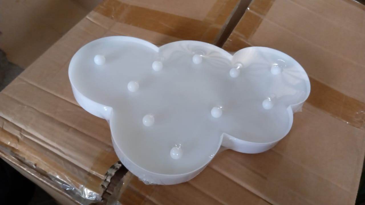 3D LED Night Light Table Lamp for Party Birthday Wedding Atmosphere, Battery Operated Decorative Light Nursery Lamp for Bedroom and Wall Decoration For Children Bedroom Wall, Light (1 Pc / Battery Not Included) - infinityexculsivestore.com