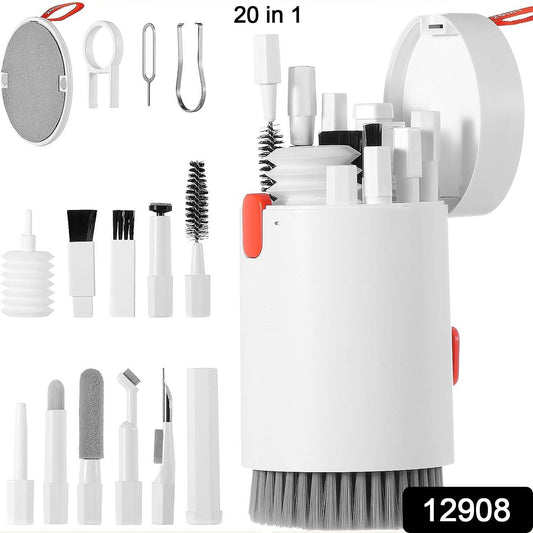 Keyboard Cleaner Kit, 20-in-1 Laptop Phone Screen Cleaning Kit, Keyboard Cleaning Kit with Electronic Cleaning Brush Spray for AirPods Pro, iPhone Pro, Camera, Computer CleaningΒ  - infinityexculsivestore.com