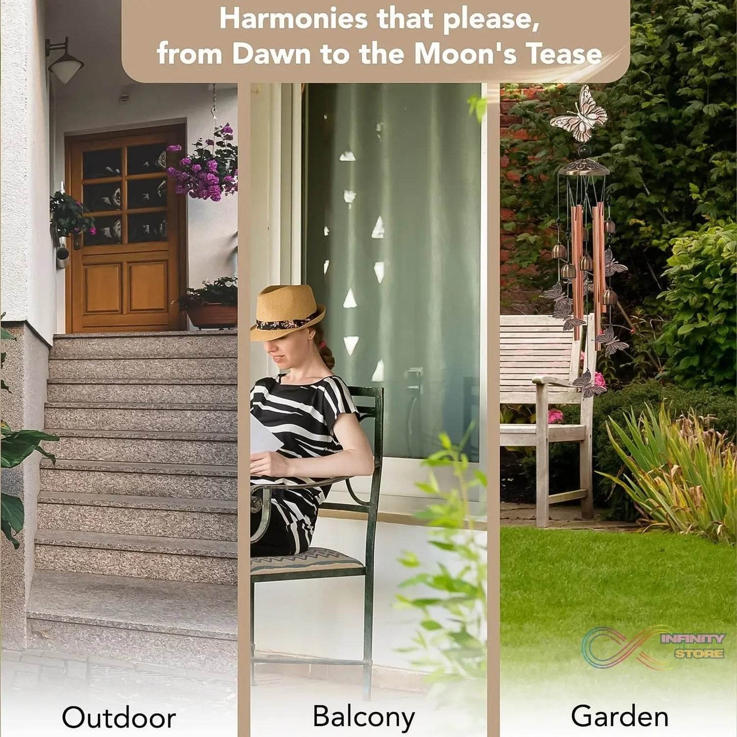 Butterfly Wind Chimes, Wind Chimes Jhumer / Jummer (1 Set) - infinityexculsivestore.com