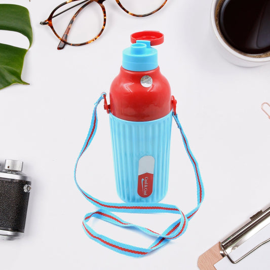 Plastic Sports Insulated Water Bottle with Dori Easy to Carry High Quality Water Bottle, BPA - Free & Leak - Proof! for Kids' School, For Fridge, Office, Sports, School, Gym, Yoga (1 Pc / 500ML) - infinityexculsivestore.com