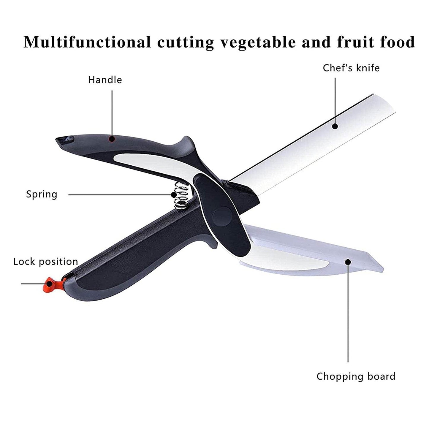 Clever Cutter 2 in 1 Food Chopper Slicer Dicer Vegetable Fruit Cutter - infinityexculsivestore.com