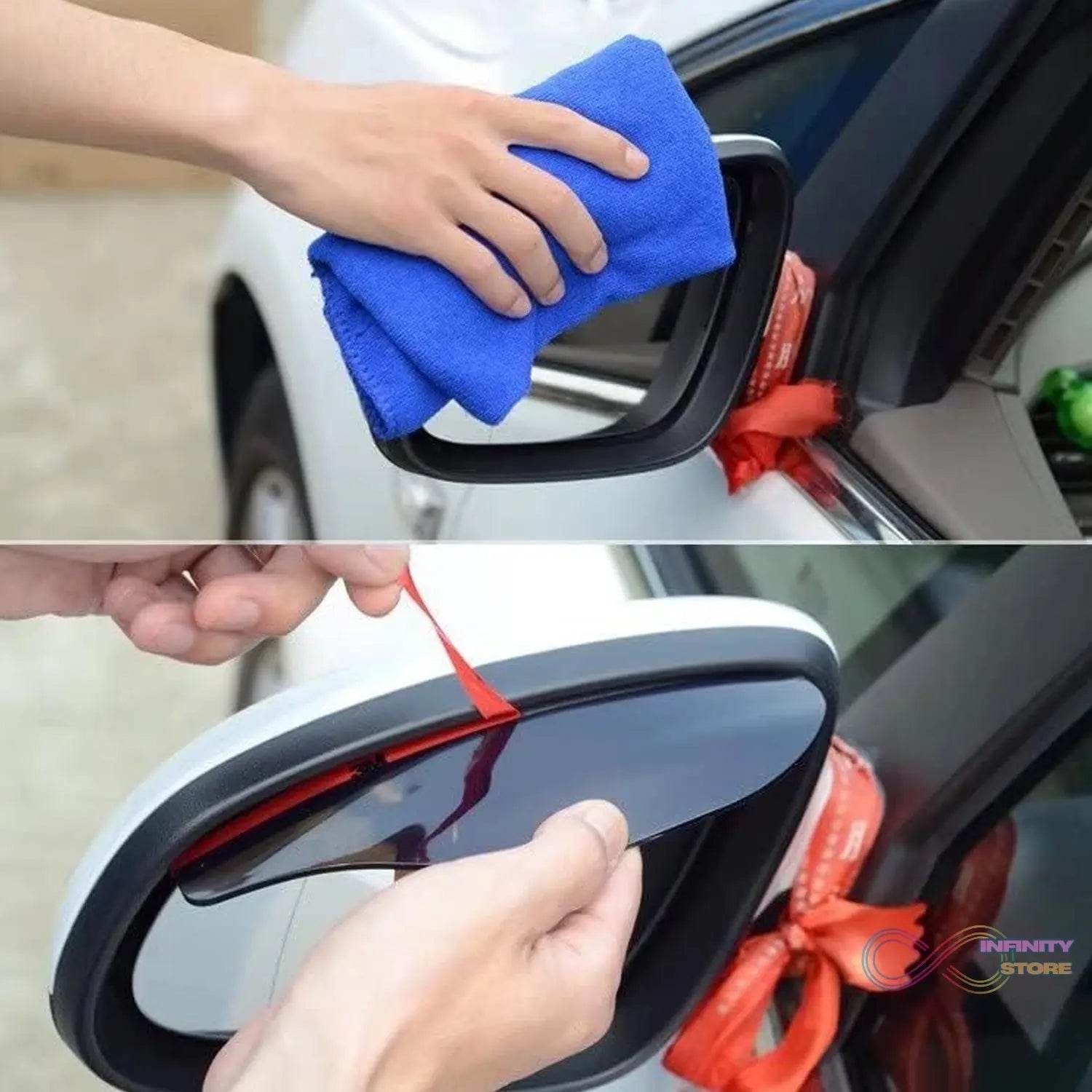 1 Pair Mirror Rain Protector Car Rearview Mirror Rain Blades Car Back Mirror Eyebrow Rain Cover Car Rearview Mirror Eyebrow Covers Flexible Protection Rainproof Decoration Accessories (2 Pcs set) - infinityexculsivestore.com