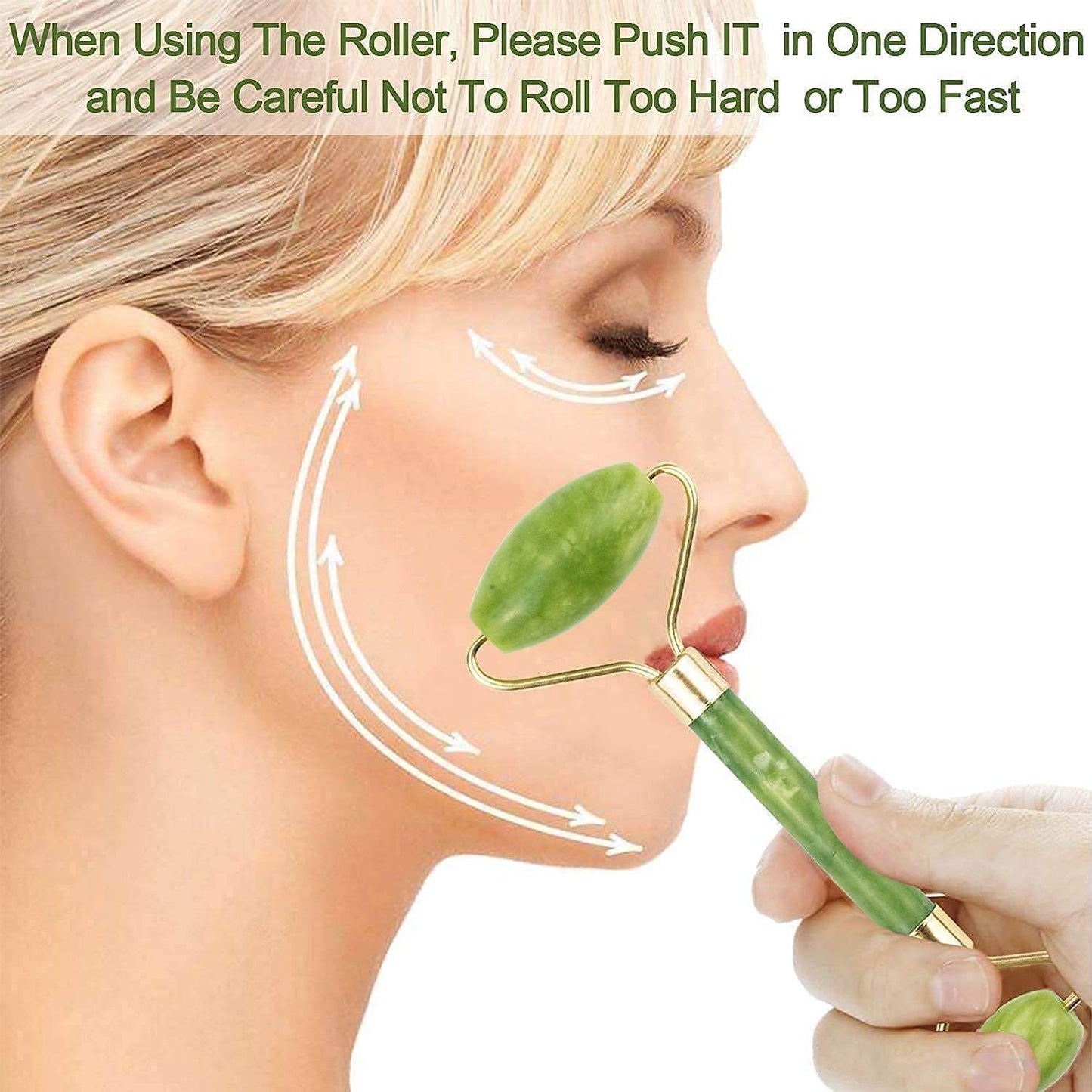 Gua Sha Stone and Anti Aging Jade Roller Massager for Face Massage Natural Face Skincare Massager & Face Roller Massager for Women | Face Shaper Jade Roller and Gua Sha Set for Glowing Skin - infinityexculsivestore.com