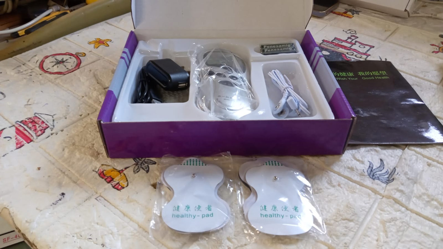 Multifunctional Massager, Health Care Digital Chinese Meridian Tens Therapy Massager Relax Body Muscle Acupuncture Machine 4 Electrode Pads & Charger Adapter and Cable, Physiotherapy, Electric Digital Therapy neck back Mane Massage - infinityexculsivestore.com
