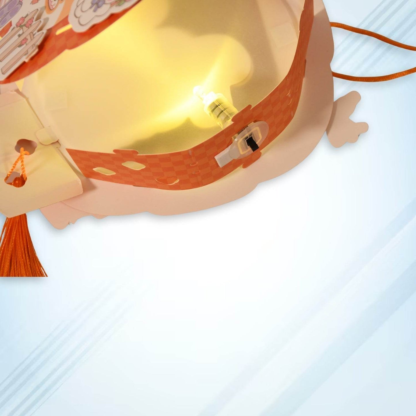 DIY Traditional Lanterns Handmade Cartoon Paper Lanterns, Antique Portable Lantern Hollow-Out Projection Luminescent LED Lamp DIY Hanging Paper Lanterns for Festival Party Decor - infinityexculsivestore.com