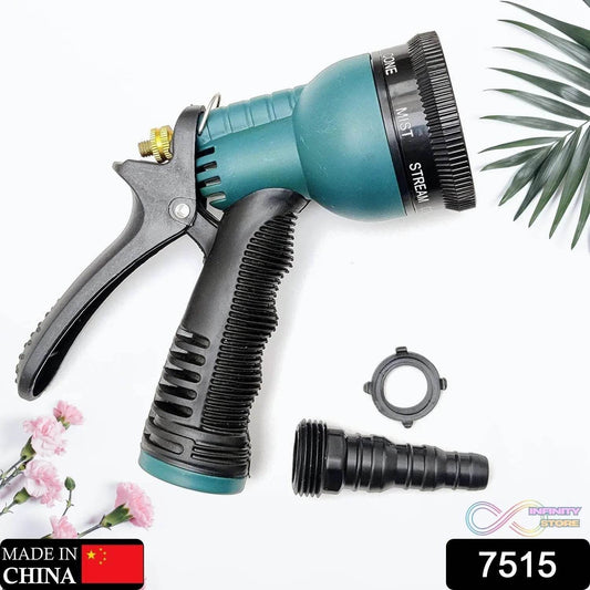 Adjustable 8 Pattern Water Spray Gun Trigger High Pressure For vehicle & cleaning Garden Lawn, Grass rinse, flat, soak & washing for Car Bike Plants Pressure Washer water Nozzle - infinityexculsivestore.com