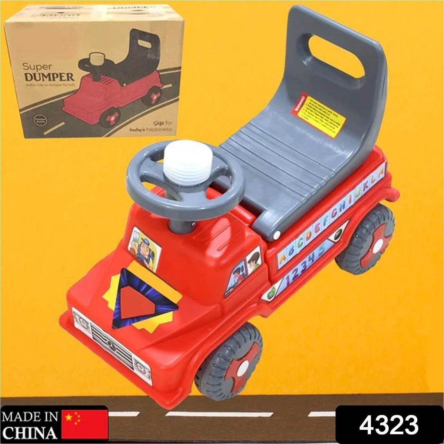 Baby Ride on Push Car for Kids | Kids Baby Big Car Ride on Toy with Backrest Musical Horn For Children Kids Toy Ride-on, Truck, Etc Suitable for Kids Boys / Girls | Ride on Baby Car for Kids to Drive Boys, Girls - infinityexculsivestore.com