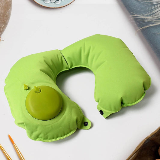 Inflatable & Foldable, Pillow U Shape Air Cushion Travel Pillow, Travel Business Trip Neck Pillow for Long Trips, Ideal for Men & Women Portable, and Perfect for Backpacking, Car Camping, and Even Airplane Travel - infinityexculsivestore.com