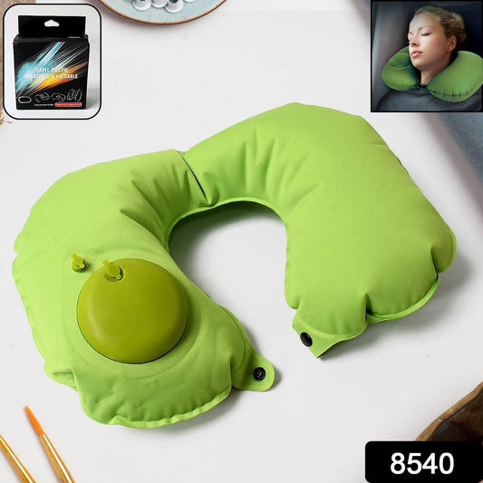 Inflatable & Foldable, Pillow U Shape Air Cushion Travel Pillow, Travel Business Trip Neck Pillow for Long Trips, Ideal for Men & Women Portable, and Perfect for Backpacking, Car Camping, and Even Airplane Travel - infinityexculsivestore.com