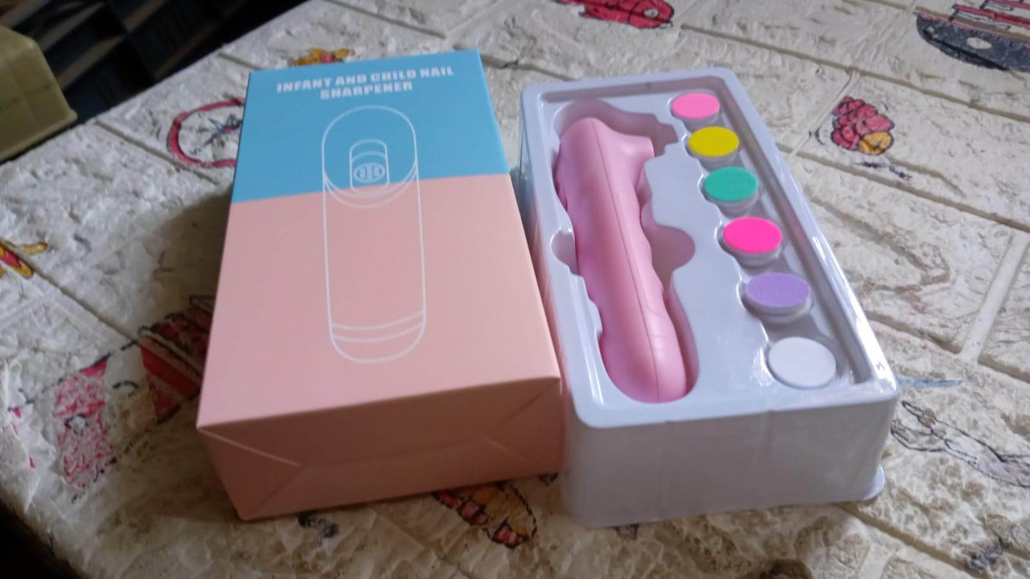 6 in1 Electric Manicure Nail Sharpener for Babies and Children Baby Nail Cutter Manicure with 6 Grinding Heads, Electric Baby Nail File Electric Nail Clipper Toddler Nail Scissors Dropshipping - infinityexculsivestore.com