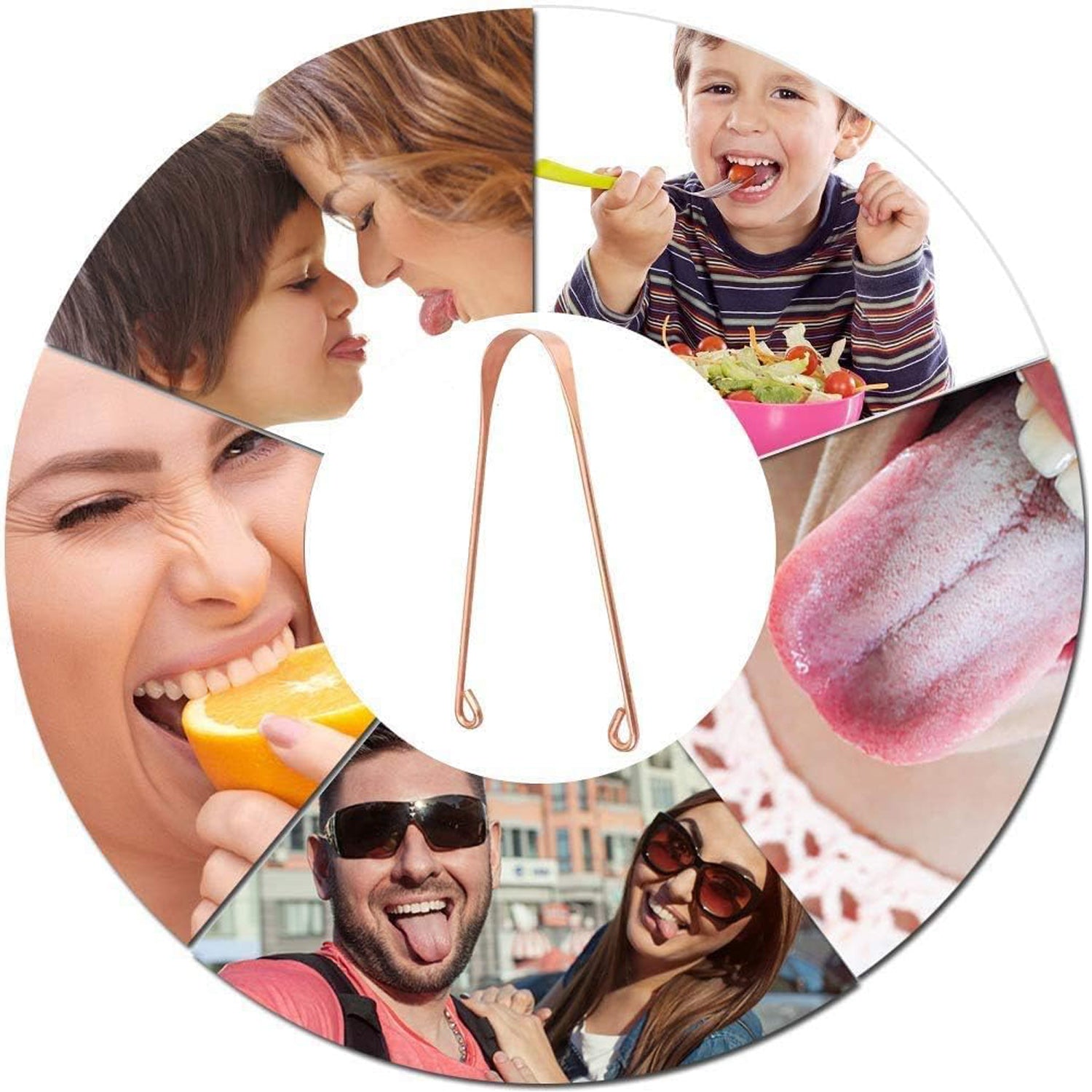 Tongue Cleaner For Kids & Adults | Tongue Scraper For Bad Breath, Maintain Oral Hygiene for Daily Use | for Fresh Breath & Bacteria Removal | Improved Taste (Steel, Copper, Tongue Cleaner / 1 Pc) - infinityexculsivestore.com